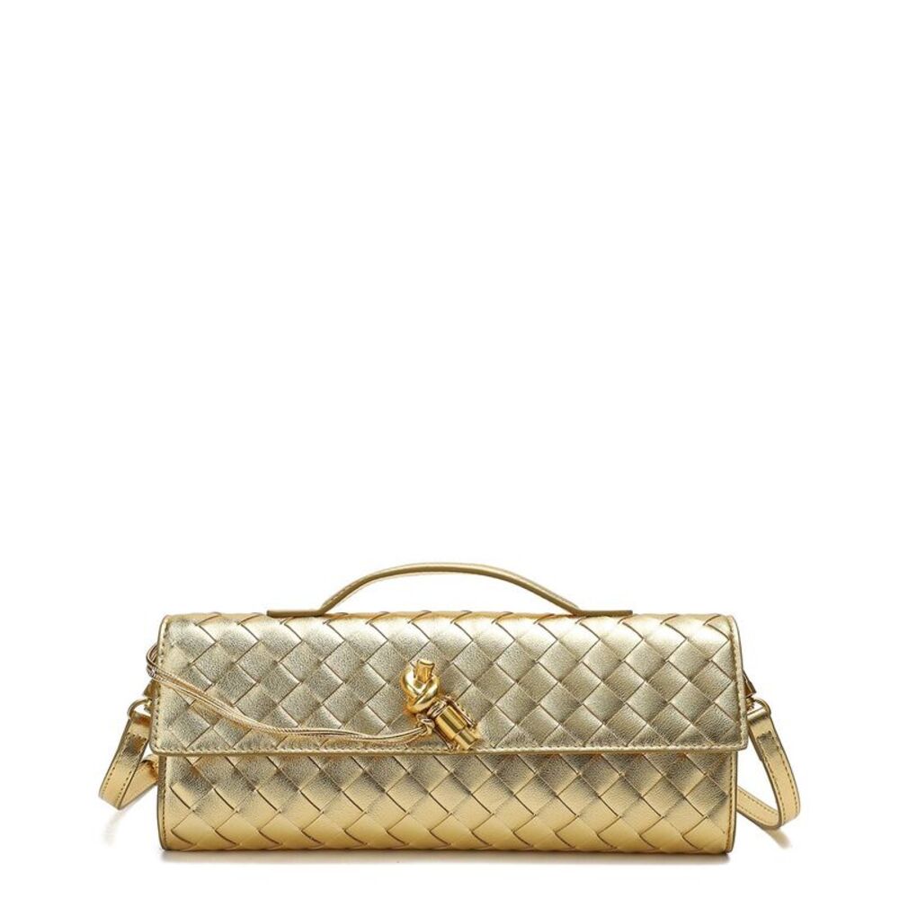 Tiffany & Fred Paris Woven Leather Clutch